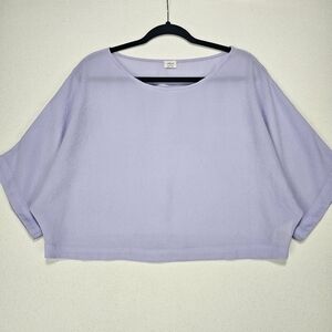 Aritzia Wilfred Pastel Lilac Lagenlook Blayze Blouse Size Small